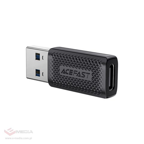Adapter Acefast J2 USB-C 3.0 (żeński) do USB-A 3.0 (męski) 5Gb/s - czarny