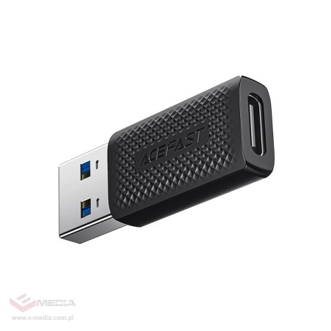 Adapter Acefast J2 USB-C 3.0 (żeński) do USB-A 3.0 (męski) 5Gb/s - czarny