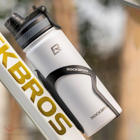 Bidon termiczny Rockbros 35210029005 rowerowy na napoje 550 ml - biały