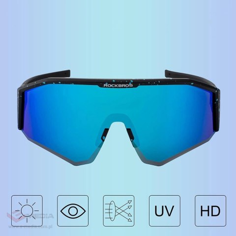 Okulary rowerowe Rockbros SP297 polaryzujące - czarne