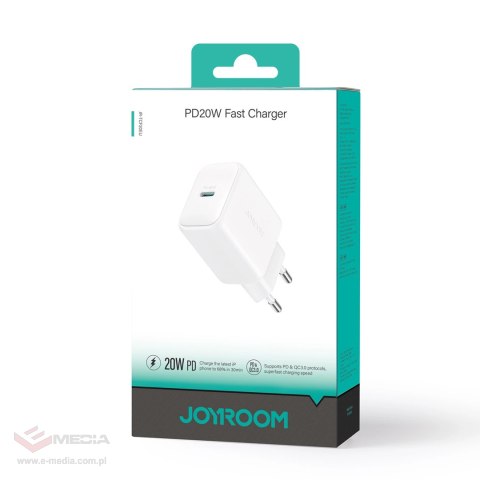 Ładowarka Joyroom JR-TCF20 sieciowa USB-C PD 20W - biała