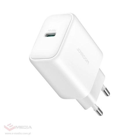 Ładowarka Joyroom JR-TCF24 sieciowa USB-C PD 30W QC SFC - biała + kabel USB-C 1m