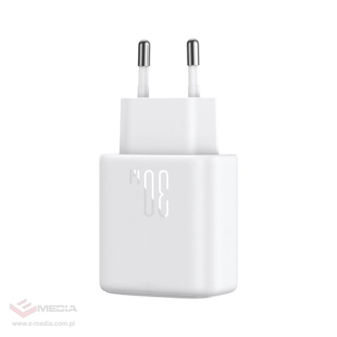 Ładowarka Joyroom JR-TCF24 sieciowa USB-C PD 30W QC SFC - biała + kabel USB-C 1m