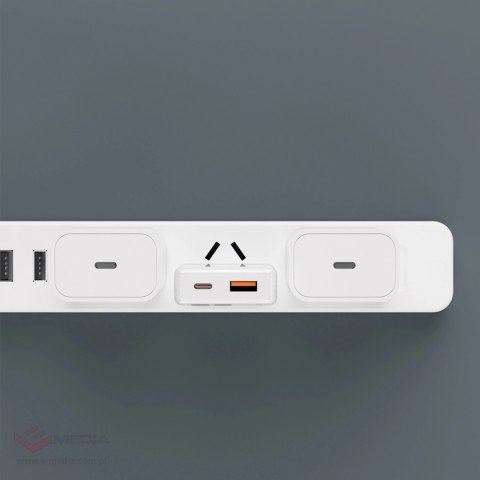 Ładowarka sieciowa GaN Dudao A30EU 30W USB-A / USB-C - biała