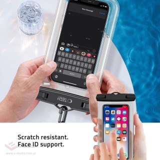 Pokrowiec wodoodporny Tech-Protect UWC7 uniwersalny na smartfony do 6.9" - czarny