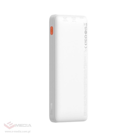 Powerbank Baseus Airpow 20W 10000mAh z kablem Baseus Simple Series USB-A - USB-C 30 cm - biały