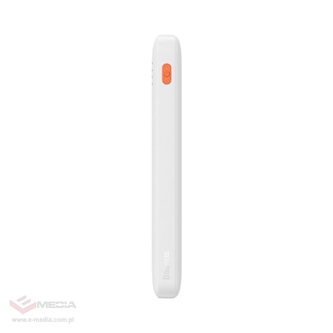 Powerbank Baseus Airpow 20W 10000mAh z kablem Baseus Simple Series USB-A - USB-C 30 cm - biały