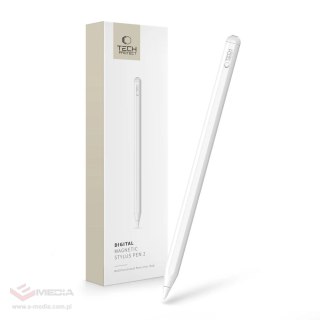Rysik Tech-Protect Digital Magnetic Stylus Pen 2 magnetyczny do tabletu iPad - biały