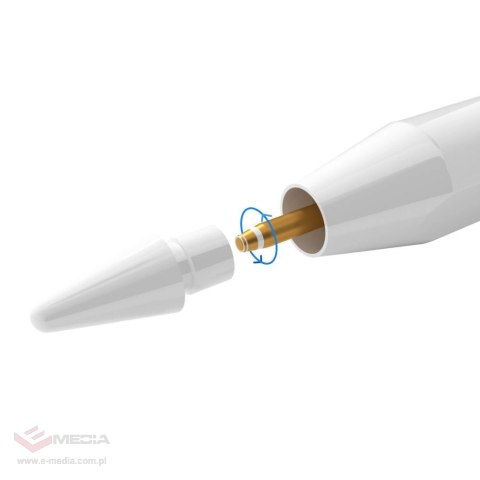 Rysik Tech-Protect Digital Magnetic Stylus Pen 2 magnetyczny do tabletu iPad - biały