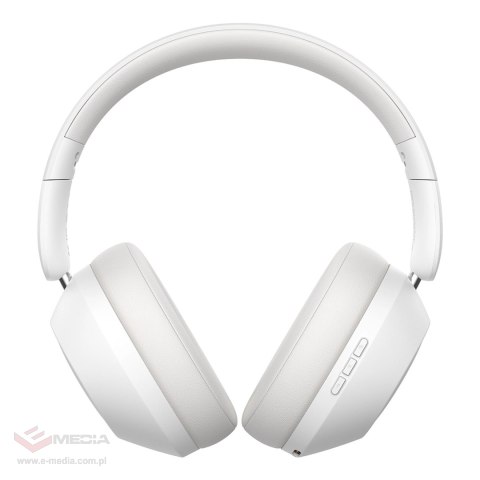 Słuchawki bezprzewodowe Baseus Bass 30 Max nauszne Bluetooth 5.3 - białe