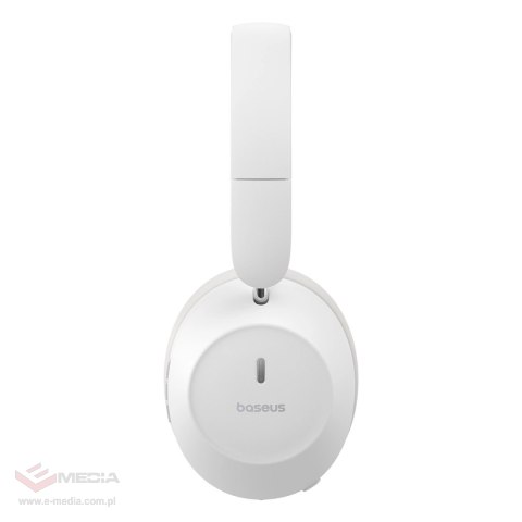 Słuchawki bezprzewodowe Baseus Bass 30 Max nauszne Bluetooth 5.3 - białe