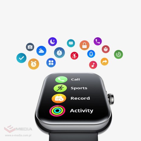 Smartwatch Joyroom Fit-Life JR-FT5 Plus z funkcją odbierania połączeń - czarny