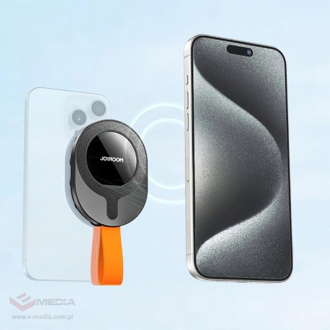 Uchwyt Joyroom JR-ZS393-S magnetyczny z przyssawkami na telefon 4.7-7" - czarno-pomarańczowy