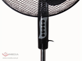 Wentylator/ wiatrak stojący W-001 Czarny