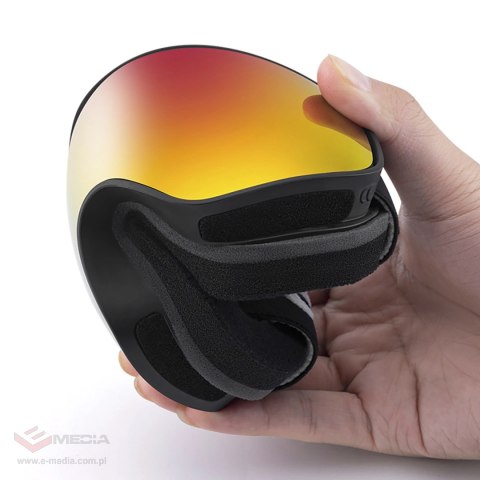 Gogle narciarskie Qunature Black dziecięce (rozmiar M/L) - czarne