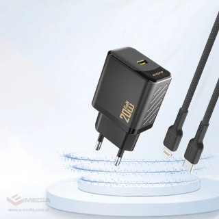 Ładowarka Dudao A26 PD20W GaN USB-C - czarna