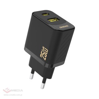 Ładowarka Dudao A26T GaN 25W USB-A, USB-C - czarna