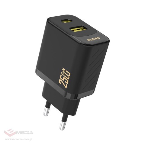 Ładowarka Dudao A26T GaN 25W USB-A, USB-C - czarna