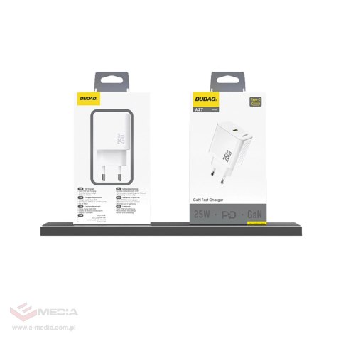 Ładowarka sieciowa Dudao A27 25W GaN USB-C - biała