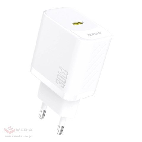 Ładowarka sieciowa Dudao A27P 30W PD GaN USB-C - biała