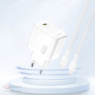 Ładowarka sieciowa Dudao A28 45W GaN USB-C - biała