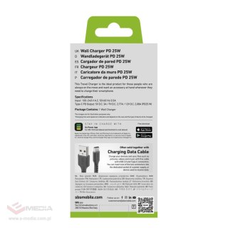 Ładowarka sieciowa SBS TETR1CPD25 25W USB-C z Power Delivery - czarna