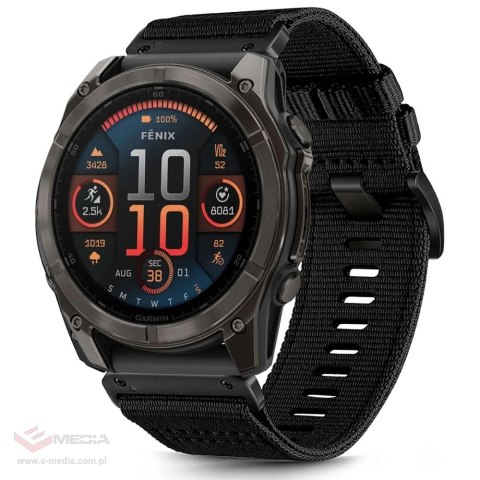 Pasek Tech-Protect Nylon na Garmin Fenix 51 mm - czarne