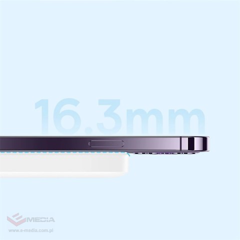 Powerbank Baseus Magnetic Mini Air PPCXM06A 6000mAh 20W z kablem Simple Series USB-C - biały