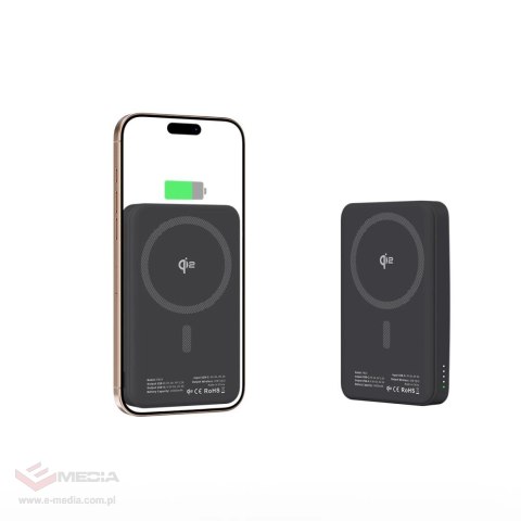 Powerbank Tech-Protect PB24 LifeMag QI2 MagSafe 10000 mAh - czarny