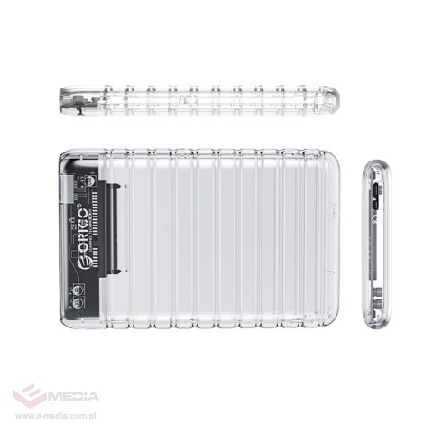 Kieszeń dyskowa Orico 2139U3-V1 2,5" HDD/SSD USB Micro-B 5Gb/s - przezroczysta