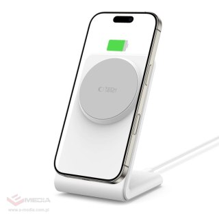 Ładowarka bezprzewodowa Tech-Protect QI15W-A38 MagSafe - biała