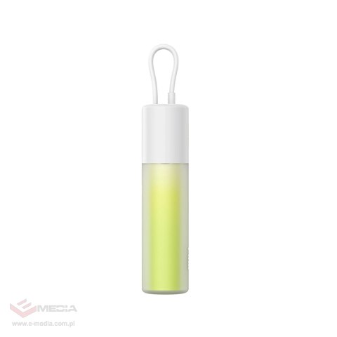Powerbank Baseus Popsicle 5200mAh 20W z wbudowanym kablem Lightning (+ biały kabel Baseus Simple USB-C - USB-C 60W/20V/3A/30cm) 