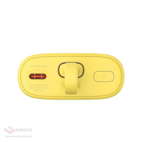 Powerbank Baseus Popsicle 5200mAh 20W z wbudowanym kablem Lightning (+ biały kabel Baseus Simple USB-C - USB-C 60W/20V/3A/30cm) 