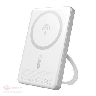 Powerbank Dudao K28S 20W PD 5000mAh z MagSafe i podstawką - srebrny