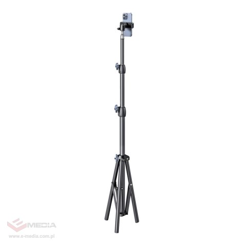 Statyw trójnożny Wozinsky WRLD-00Y1S tripod wytrzymały statyw ze stali węglowej 1.7m matowy - czarny