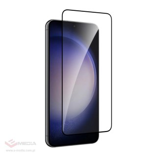 Szkło hartowane Puro Frame Tempered Glass z czarną ramką do Samsung Galaxy S25 / S24