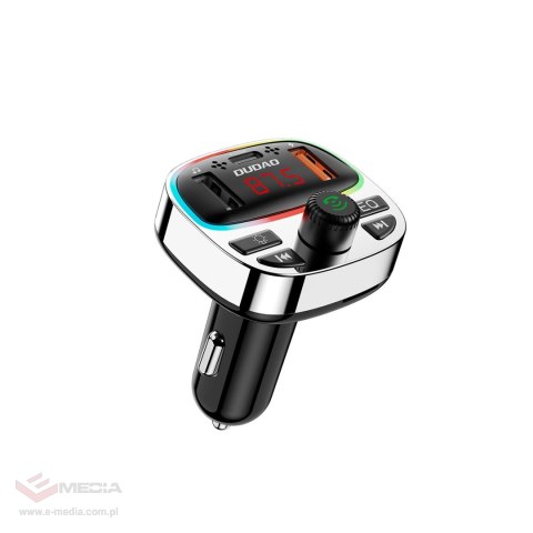 Transmiter Dudao R2PRO+ z portami ładowania PD25W Bluetooth 5.3 RGB - czarno-srebrny