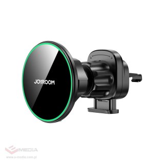 Uchwyt Joyroom JR-ZS412 z ładowarką Qi2 15W, samochodowy, na kratkę nawiewu - czarny