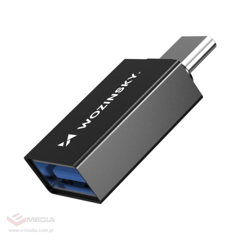 Adapter Wozinsky W10GY1S USB-C - USB-A 3.2 10Gb/s - czarny