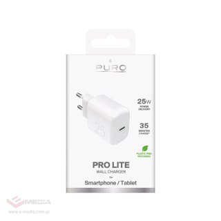 Ładowarka Puro Daily Prolite 25W USB-C Power Delivery - biała