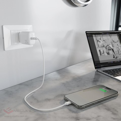 Ładowarka Puro Daily Prolite 25W USB-C Power Delivery - biała
