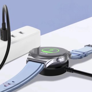 Ładowarka indukcyjna Tech-Protect MC03 UltraBoost na Samsung Galaxy Watch USB-C 100cm - czarna