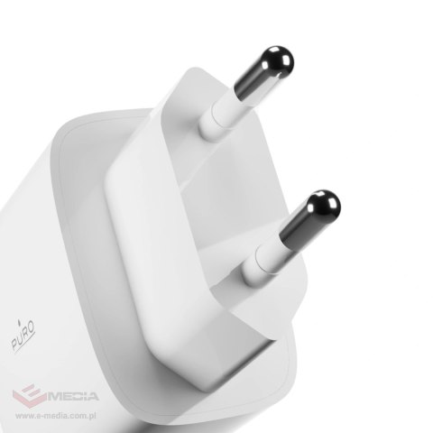 Ładowarka sieciowa Puro PROLITE 30W USB-C - biała