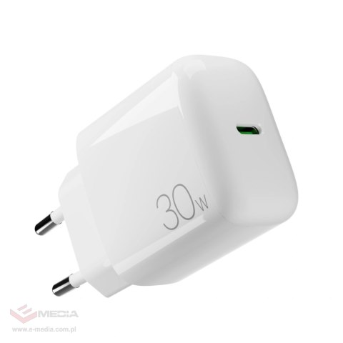 Ładowarka sieciowa Puro PROLITE 30W USB-C - biała