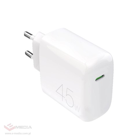 Ładowarka sieciowa Puro PROLITE 45W USB-C - biała
