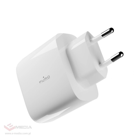 Ładowarka sieciowa Puro PROLITE 45W USB-C - biała