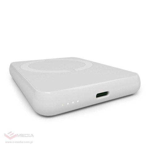 Powerbank Puro Power Mag 5000mAh 20W Power Delivery USB-C - biały