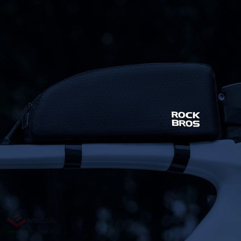 Torba rowerowa Rockbros na ramę na rurę górną 0,9l - czarna
