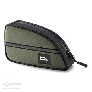 Torba trójkątna Rockbros na ramę rowerową 0,8l - zielona