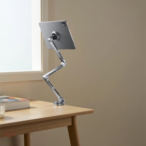 Uchwyt magnetyczny Wozinsky WTY0YS1 obrotowy 360° solidny na telefon tablet - szary
